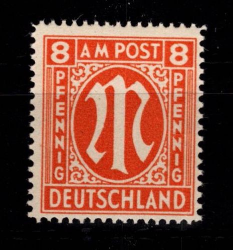 Alliierte Besetzung Bizone 14 F y I postfrisch gepr. Hettler BPP #DEC88