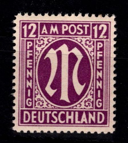 Alliierte Besetzung Bizone 15 a Az IV postfrisch geprüft Hettler BPP #DED05