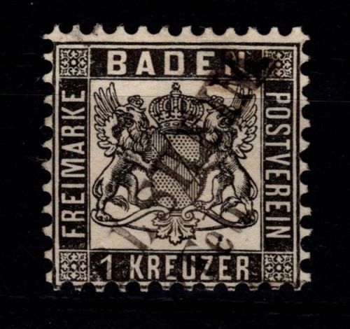 Baden 17 a gestempelt tiefst signiert Flemming #DEG14