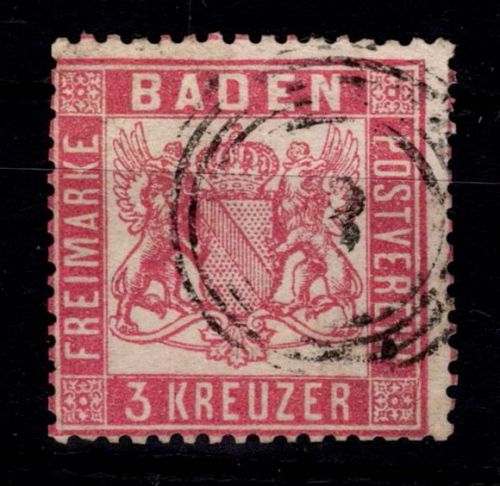 Baden 16 gestempelt #DEG15