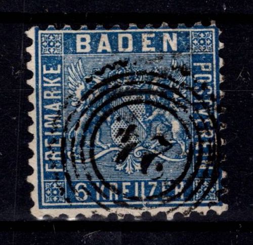 Baden 14 b gestempelt geprüft Flemming BPP #DEG19