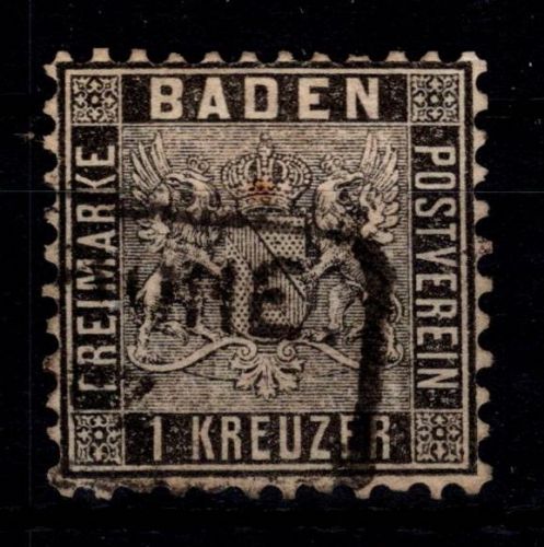 Baden 13 a gestempelt geprüft Brettl BPP #DEG20