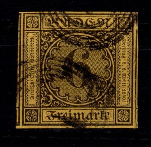 Baden 7 gestempelt tiefst geprüft Stegmüller BPP #DEG30