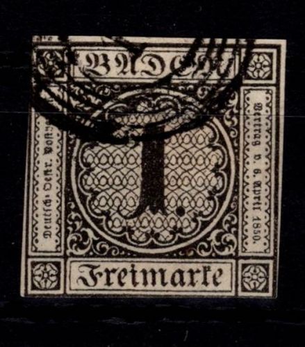 Baden 4 a gestempelt doppelt tiefst geprüft Stegmüller BPP #DEG31