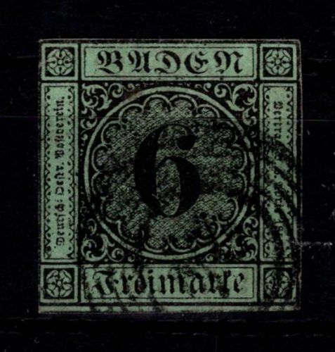 Baden 3 a gestempelt