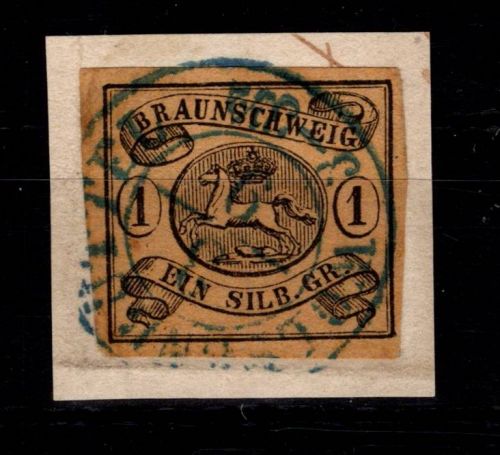 Braunschweig 6 ay gestempelt #DEG41