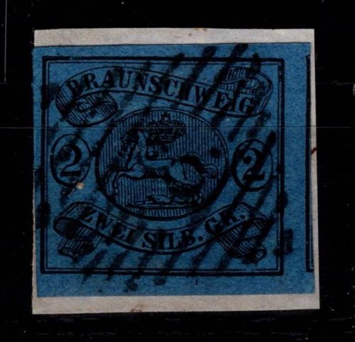 Braunschweig 7 gestempelt geprüft Brettl BPP #DEG48
