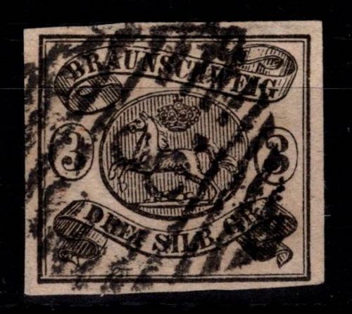 Braunschweig 8 a gestempelt #DEG54