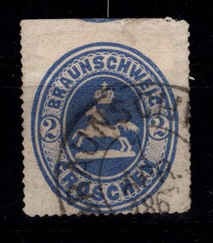 Braunschweig 19 gestempelt leichte Mängel #DEG65