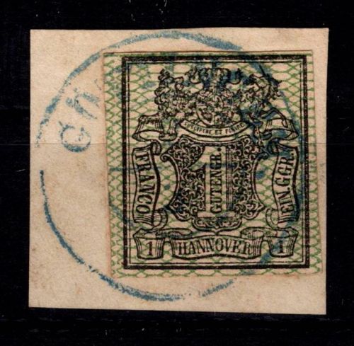 Hannover 9 gestempelt Göttingen auf Briefstück #DEG98