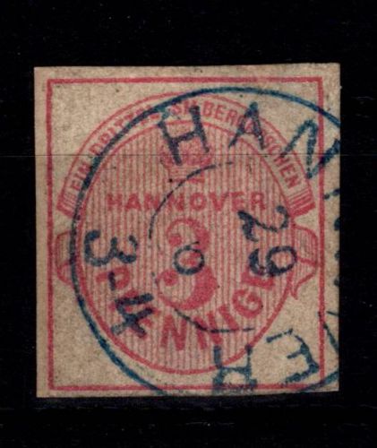 Hannover 13 a gestempelt etwas Alterspatina #DEH05