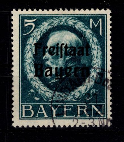 Bayern 168 A gestempelt geprüft Infla #DEH08