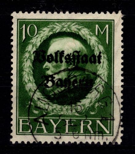 Bayern 132 II A gestempelt tiefst geprüft Helbig BPP #DEH14