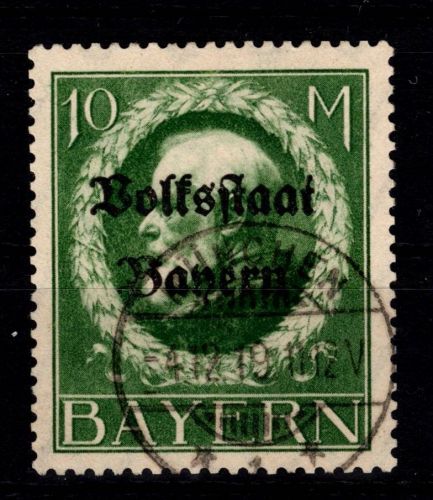 Bayern 132 I A gestempelt tiefst geprüft Helbig BPP #DEH23