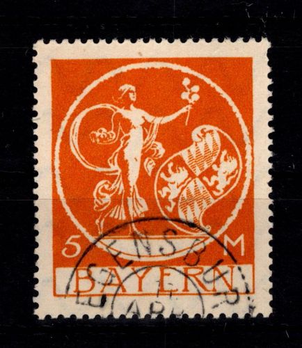 Bayern 193 gestempelt geprüft Infla Berlin, Zahnfehler #DEH27
