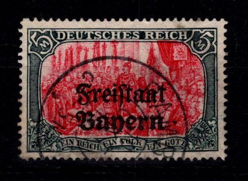 Bayern 151 B gestempelt geprüft Infla Berlin, Zahnfehler #DEH28