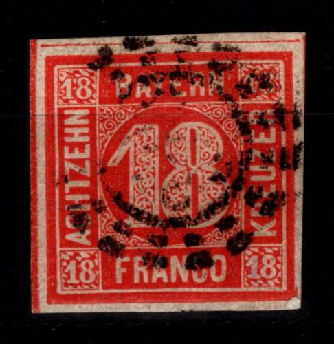 Bayern 13 a gestempelt tiefst geprüft Stegmüller BPP #DEH67