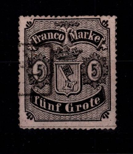 Bremen 7 B (Typ 2) gestempelt signiert Richter, Lange; Bescheinigung #DEH74