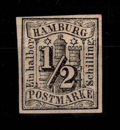 Hamburg 1 mit Falz #DEH81