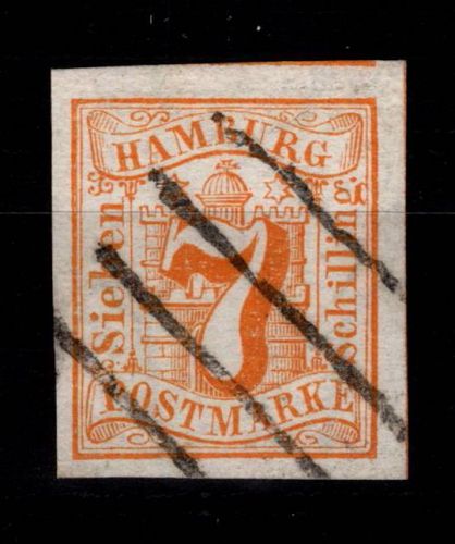 Hamburg 6 gestempelt #DEH83