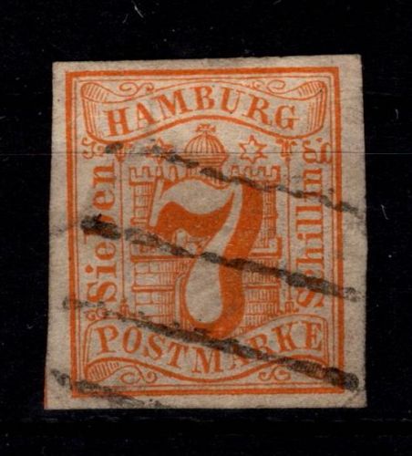 Hamburg 6 gestempelt Eckbug #DEH84