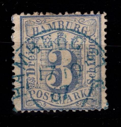 Hamburg 15 a gestempelt tief geprüft Mehlmann BPP #DEH95