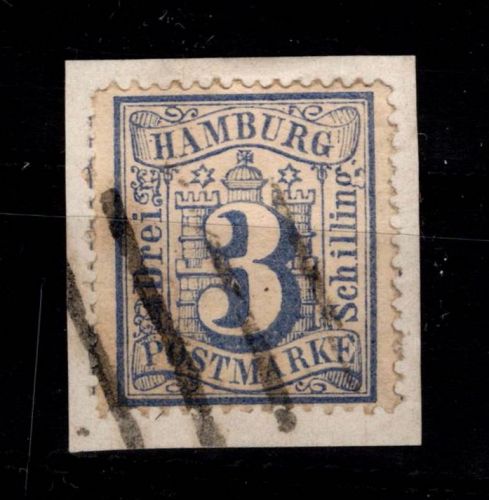 Hamburg 15 c gestempelt signiert Berger #DEH96