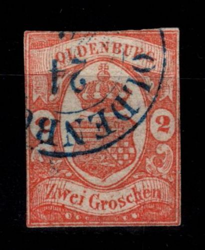 Oldenburg 13 gestempelt leichte Mängel #DEI31