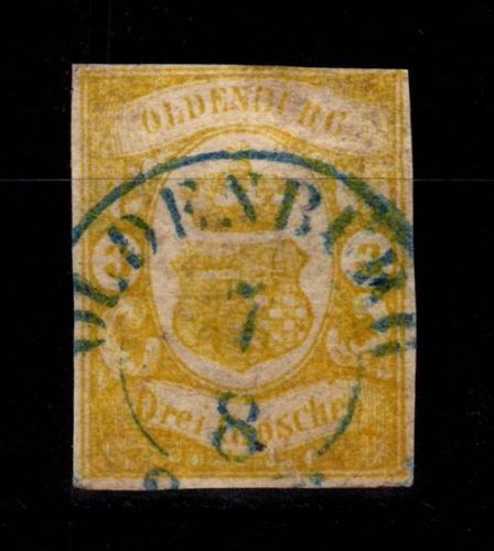 Oldenburg 14 gestempelt geprüft Engel BPP #DEI32