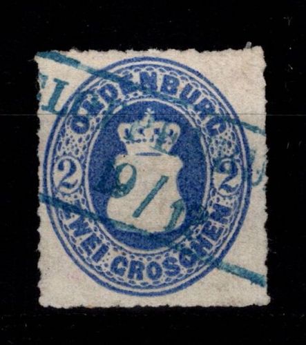 Oldenburg 18 A gestempelt geprüft Brettl BPP #DEI33