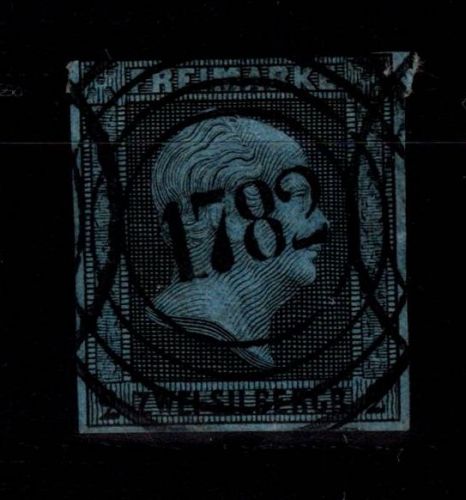 Preußen 3 gestempelt N4 1782 "Marienburg", oben berührt #DEI43