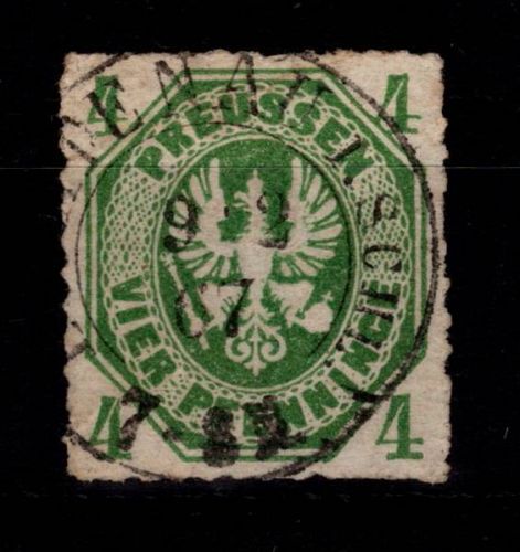 Preußen 14 b gestempelt
