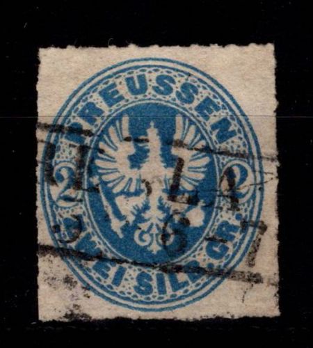 Preußen 17 b gestempelt