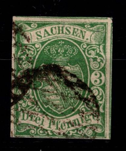 Sachsen 2 II gestempelt