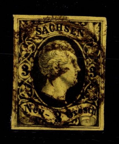 Sachsen 6 gestempelt GN 1 "Dresden" #DEI80