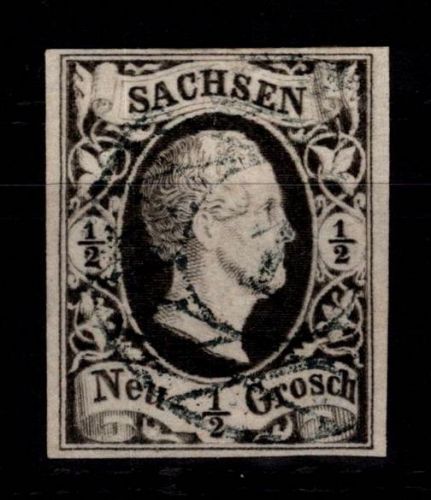 Sachsen 3 gestempelt