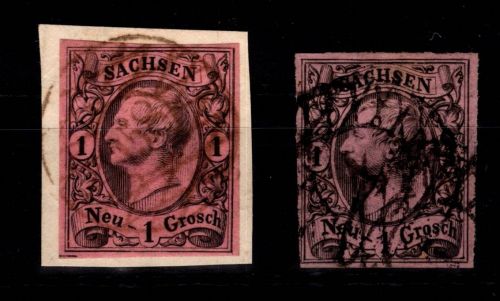 Sachsen 9 II a/b gestempelt #DEI96