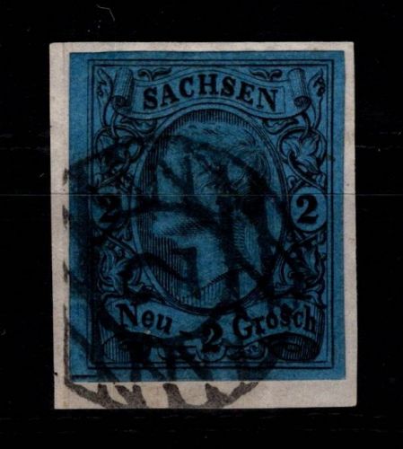 Sachsen 10 gestempelt GN 2 "Leipzig" #DEI97