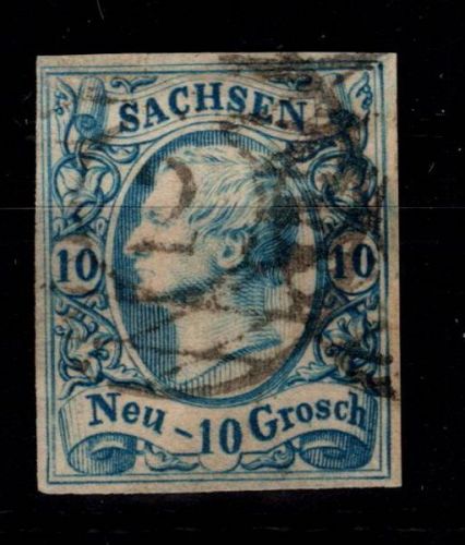 Sachsen 13 a gestempelt u.a. tiefst signiert Pfenninger #DEJ13