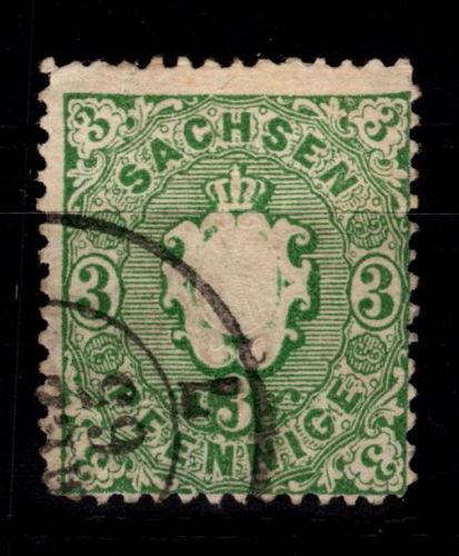 Sachsen 15 gestempelt #DEJ18
