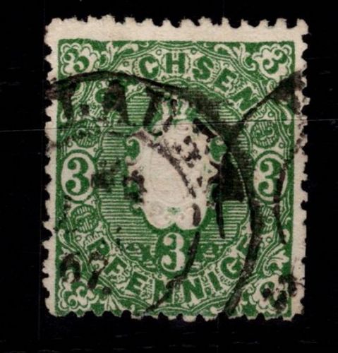 Sachsen 15 gestempelt tiefst geprüft Rismondo BPP #DEJ19