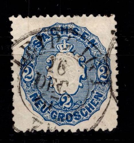 Sachsen 17 a gestempelt #DEJ33