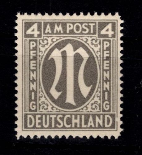 Alliierte Besetzung Bizone 11 C y III postfrisch geprüft Hettler BPP #DED49