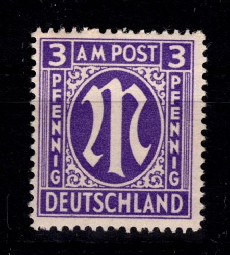 Alliierte Besetzung Bizone 10 A z I postfrisch #DED55