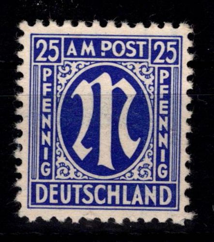 Alliierte Besetzung Bizone 9 z I postfrisch geprüft Hettler BPP #DED56