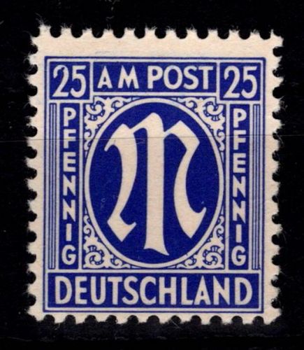 Alliierte Besetzung Bizone 9 x II postfrisch geprüft Hettler BPP #DED57