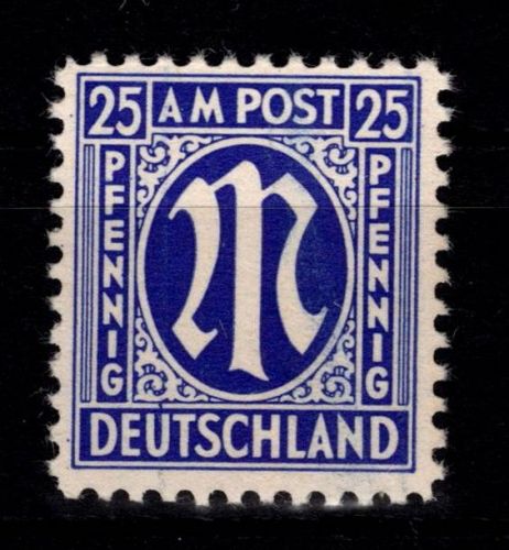 Alliierte Besetzung Bizone 9 z IV postfrisch geprüft Hettler BPP #DED65