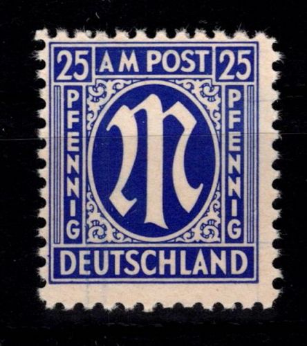 Alliierte Besetzung Bizone 9 x III postfrisch geprüft Hettler BPP #DED66