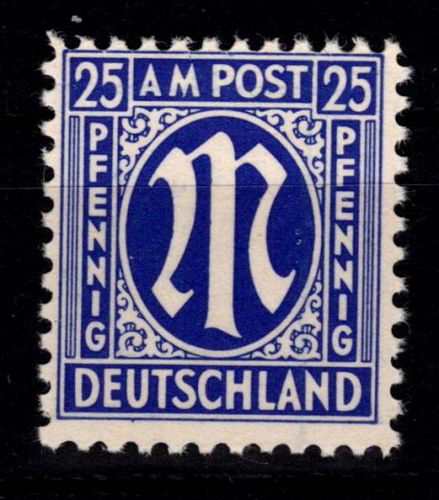 Alliierte Besetzung Bizone 9 x postfrisch geprüft Hettler BPP #DED70