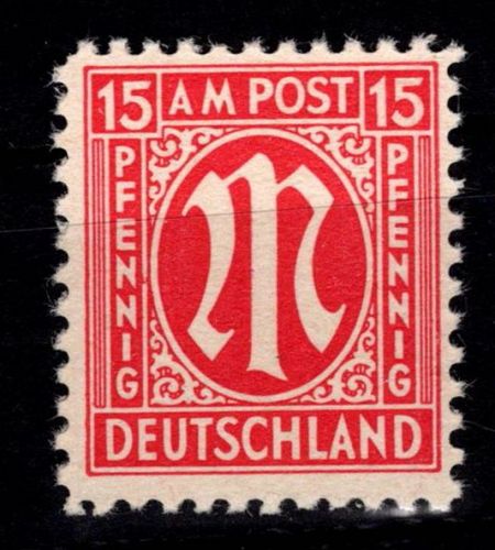 Alliierte Besetzung Bizone 8 z IV postfrisch geprüft Hettler BPP #DED78